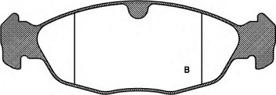 OPEN PARTS bpa039300 -  Комплект тормозных колодок, дисковый тормоз
